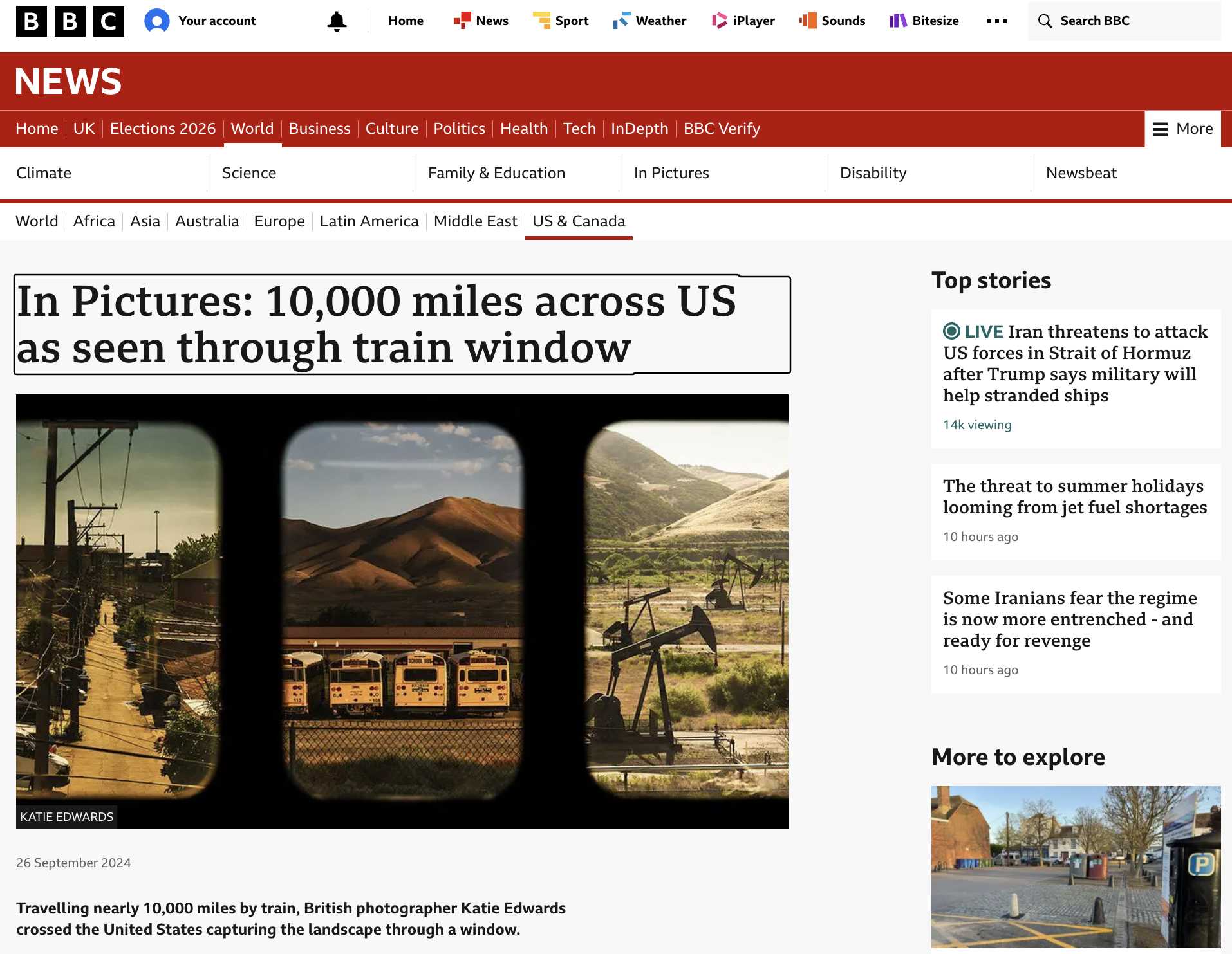 BBC News, 26 September 2024