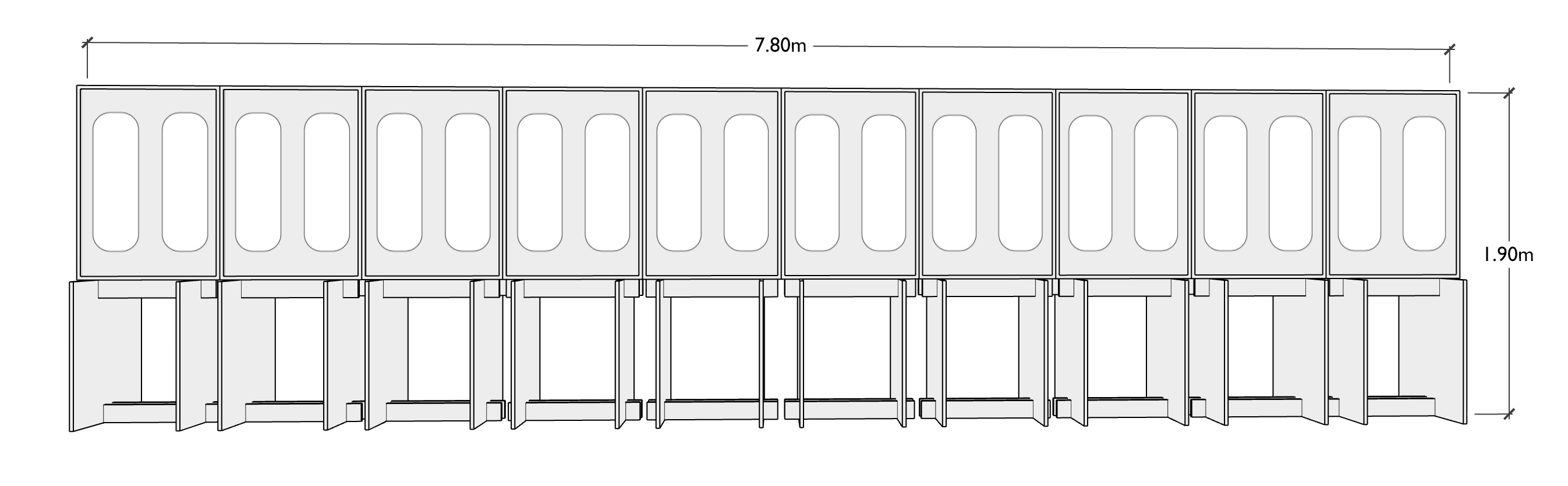 Modular Exhibition System technical drawing 6